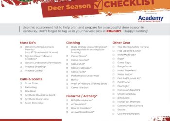 DEER SEASON OPENS TODAY, HERE’S A CHECKLIST