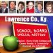 Lawrence County Board of Education  Special MEETING December 1, 2021 