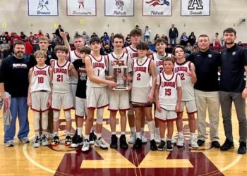 LOUISA MIDDLE SCHOOL 7TH GRADE TEAM CAPTURES OVC TOURNAMENT TITLE; FINISHES SEASON 25-0