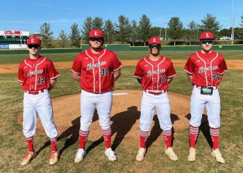 BASEBALL BULLDOGS START DISTRICT PLAY WITH SWEEP OF FLOYD CENTRAL