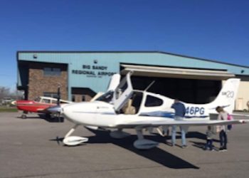 INBOUNDS FOR LANDING…BIG SANDY REGIONAL AIRPORT:  Angels use airplanes, too