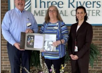 GLENNA CRUM HAS 45 YEARS AT TRMC!