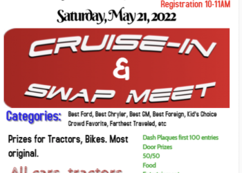 SWAP MEET AND CRUISE IN COMING MAY 21