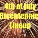 LINEUP FOR LAWRENCE COUNTY BICENTENNIAL CELEBRATION JULY 1-2, 2022