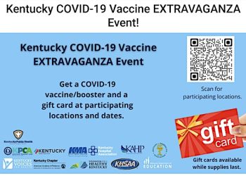 Kentucky COVID-19 Vaccine EXTRAVAGANZA: Lawrence County one of 16 Kentucky health departments participating in vaccine clinics   