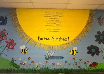 Motto of Blaine Elementary School is “Be the Sunshine”, new mural shows it