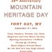 FT. GAY MOUNTAIN HERITAGE DAY IS THIS SATURDAY!