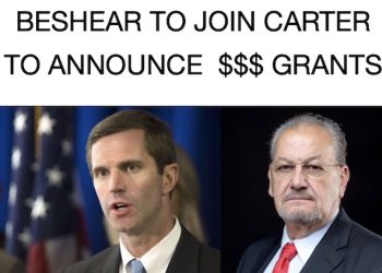 GOVERNOR BESHEAR TO JOIN CARTER MONDAY IN ANNOUNCING $2.5 MILLION IN GRANTS FOR LAWRENCE COUNTY