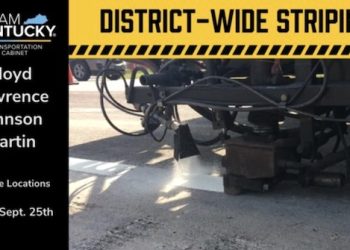 District Wide Paint Striping Begins Sunday, September 25