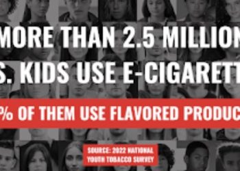 2.5 MILLION YOUNG PEOPLE USED ELECTRONIC CIGARETTES IN 2022