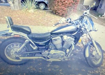 2002 Suzuki Intruder 1400 stolen from area of Gene Wilson Blvd.