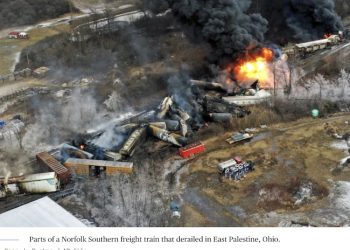 QUESTIONS ABOUND SURROUNDING EAST PALESTINE TRAIN ACCIDENT