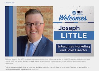 JOSEPH LITTLE NAMED ARC ENTERPRISES MARKETING AND SALES DIRECTOR