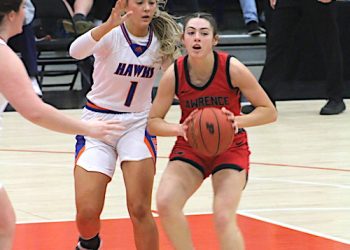 LAWRENCE CO. GIRLS BOUNCE PIKE CO. CENTRAL IN REGIONAL SEMIFINAL