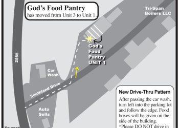 NEW DIGS AND NEW TRAFFIC PATTERN FOR GOD’S FOOD PANTRY IN LOUISA