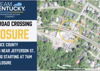 RailRoad Crossing Closure scheduled for KY 2566 Lawrence County