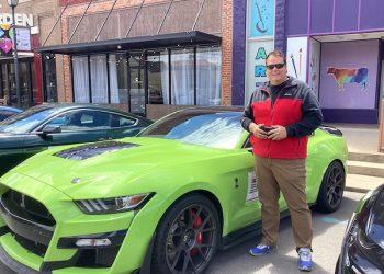 MUSTANGS ROAR DOWN MAIN STREET, LOUISA, KENTUCKY – LAZER VIDEO