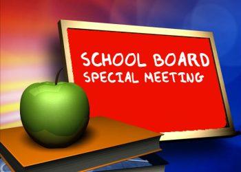 FOOD SERVICE CONTRACT, BUDGET WORK SESSION FOR NEXT YEAR ON BOE SPECIAL MEETING AGENDA