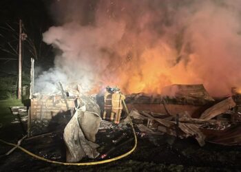 OCCUPANTS ESCAPE HOUSE FIRE ON BLAINE CREEK ROAD