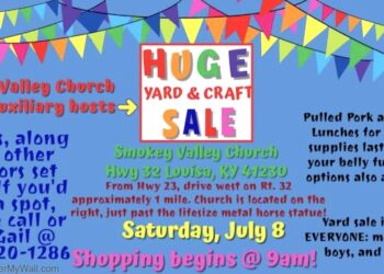 SMOKEY VALLEY CHURCH HUGE YARD & CRAFT SALE…THIS SATURDAY