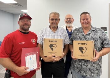 Defibrillators Donated To Lawrence Co. Fiscal Court, Webbville, Lomansville VFD’s By Kings Daughters Auxiliary
