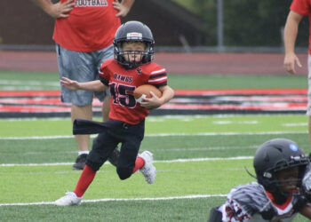 Lawrence Co. Youth League Football goes undefeated on Saturday; Lawrence Co. 14 Martin Co. 14 in non conference battle