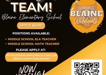 WANTED: TEACHERS TO JOIN BLAINE ELEMENTARY SCHOOL TEAM!