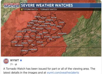 TORNADO WATCH IN EFFECT FOR AREA INCLUDING LAWRENCE
