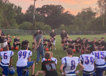 FORT GAY AND CRUM BATTLE ON THE GRIDIRON FOR THE FIRST TIME IN A LONG WHILE