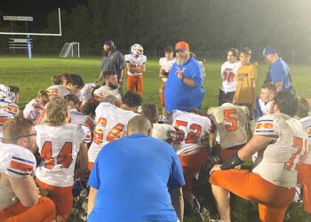 REBELS TRIPPED UP AGAINST MIDLAND TRAIL