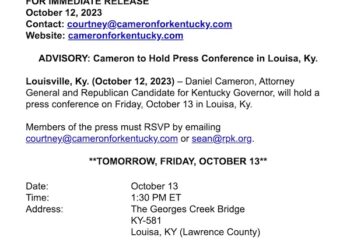 GOP GOVERNOR CANDIDATE COMING TO LOOK OVER 581 BRIDGE PROJECT