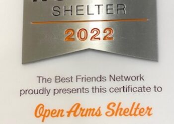 OPEN ARMS SHELTER GETS AWARD AS ‘NO KILL’ SHELTER
