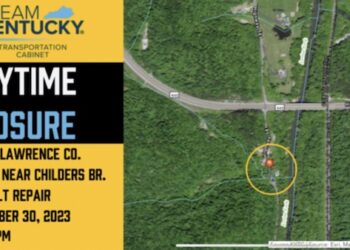 Daytime Closure for KY 581 Lawrence County Thursday