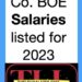 SALARIES OF SCHOOL EMPLOYEES LISTED BY LAWRENCE CO. BOE