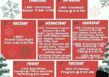 LC SCHOOLS 2023 CHRISTMAS SCHEDULE