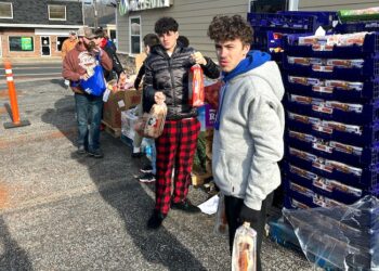 OVP Health Gets Helping Hand From Tolsia Basketball During Food Drive