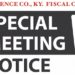 March 1st Special Fiscal Court Meeting called by Carter