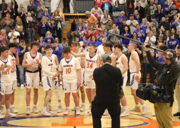 REBELS USE BIG FOURTH QUARTER TO GET BY SHERMAN