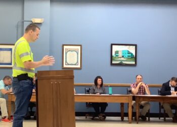 KY. DEPT OF HIGHWAYS  REP  BRINGS MAP OF LAWRENCE COUNTY 2024-2025 FISCAL YEAR IMPROVEMENTS