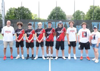 LAWRENCE CO. TENNIS FALLS IN  STATE TOURNEY TO MCCRACKEN CO.