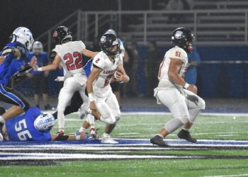 DAWGS PICK UP FIRST DISTRICT WIN OVER ESTILL CO. 19-18 IN NAIL BITER