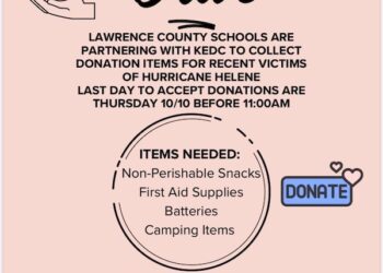 LC SCHOOLS PARTNERING WITH KEDC FOR DONATION DRIVE TO AID HELENE RECOVERY