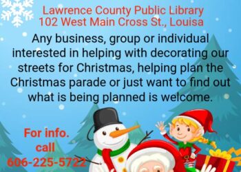 Want to help decorate Louisa for Christmas this year? Planning meeting November 7